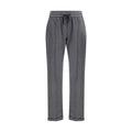 Brunello Cucinelli Gray Cotton Athletic Pants