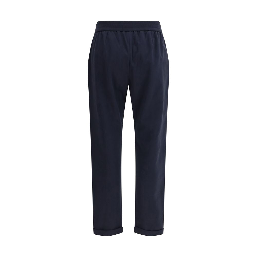 Brunello Cucinelli Blue Cotton Athletic Pants