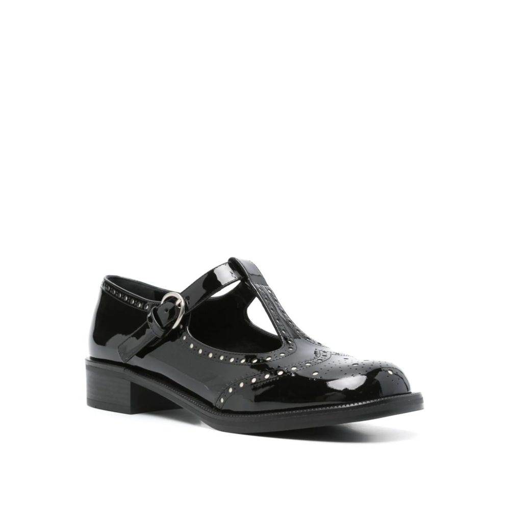 Miu Miu Black Calfskin Flats