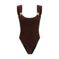 Oséree Brown Polyamide One-Piece Swimsuit