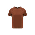 Brunello Cucinelli Brown Cotton T-Shirt