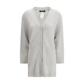 Fabiana Filippi Gray Wool Cardigan