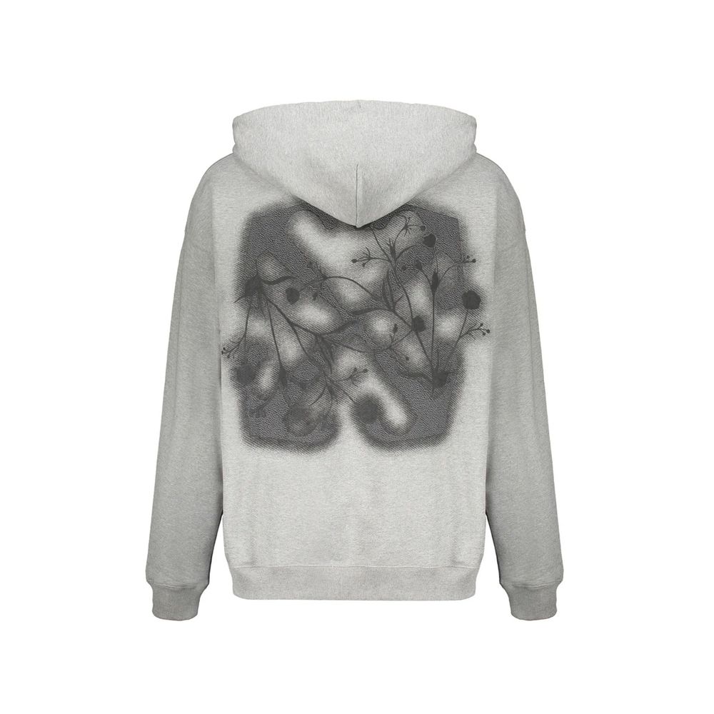Off-White Gray Cotton Sweatshirt