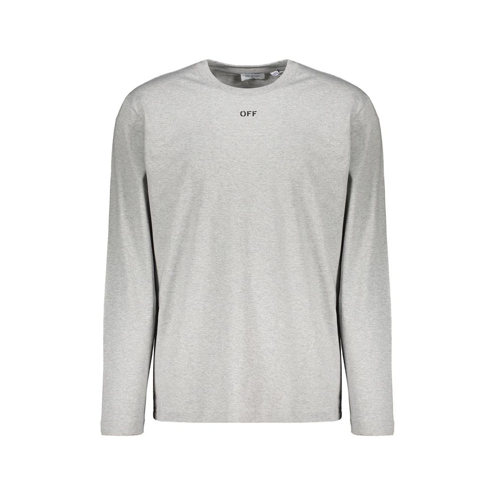 Off-White Gray Cotton T-Shirt