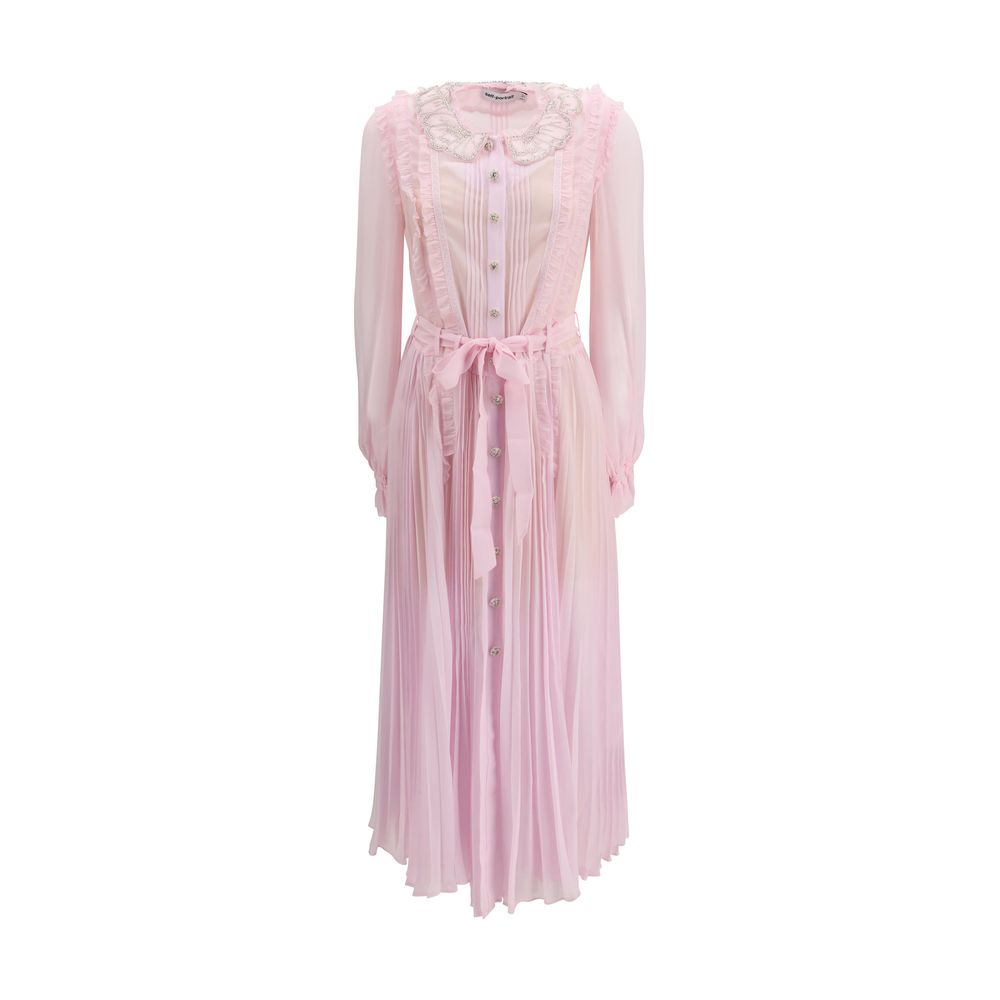 Self-Portrait Multicolor Viscose Casual Dress