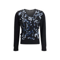 Fabiana Filippi Black Fleece Wool Sweatshirt