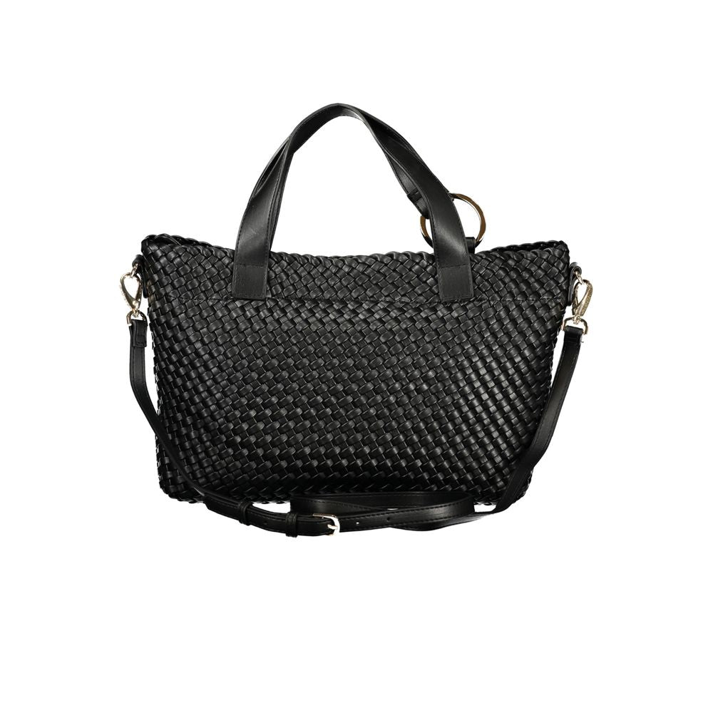 Mario Valentino Black Polyurethane Women's Bag