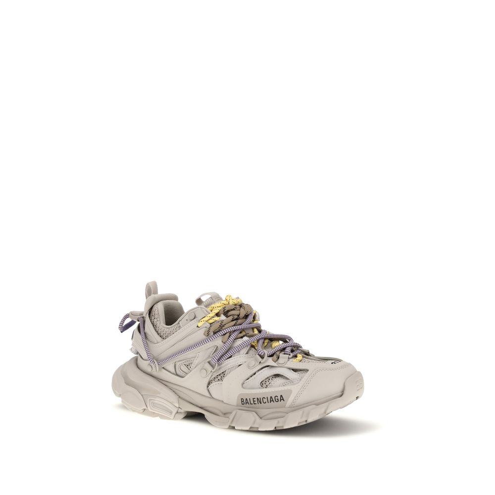 Balenciaga Gray Polyester Athletic Sneakers