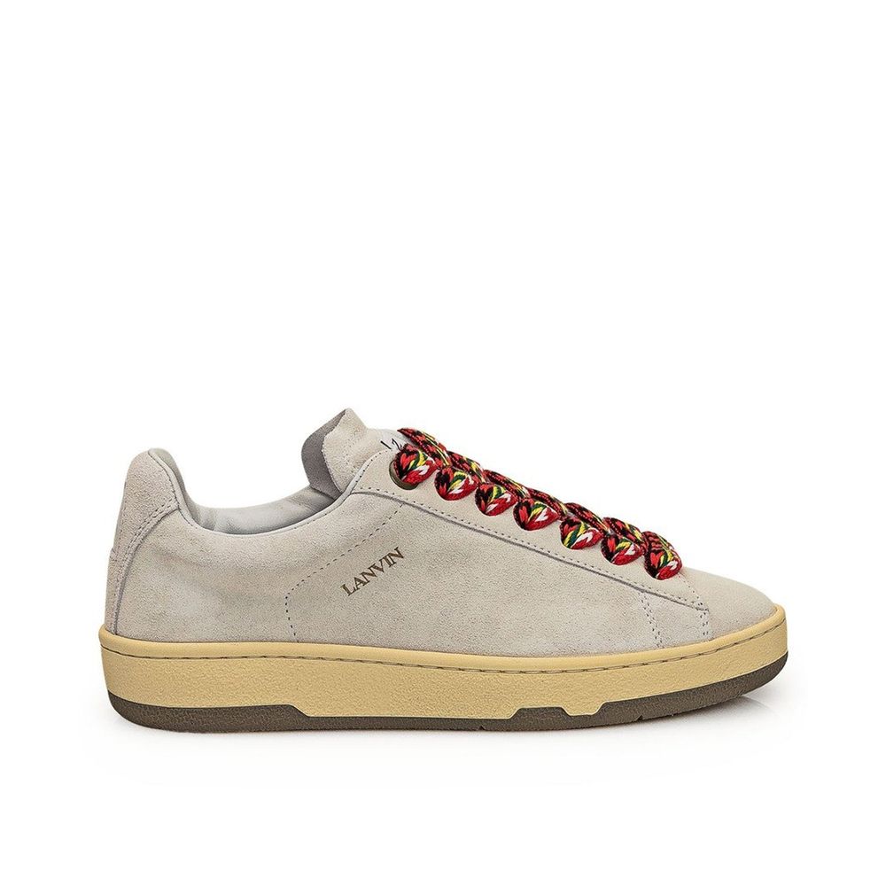 Lanvin Gray Leather Sneakers