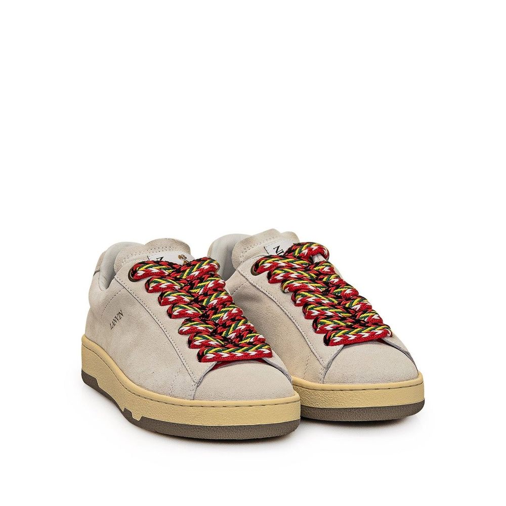 Lanvin Gray Leather Sneakers