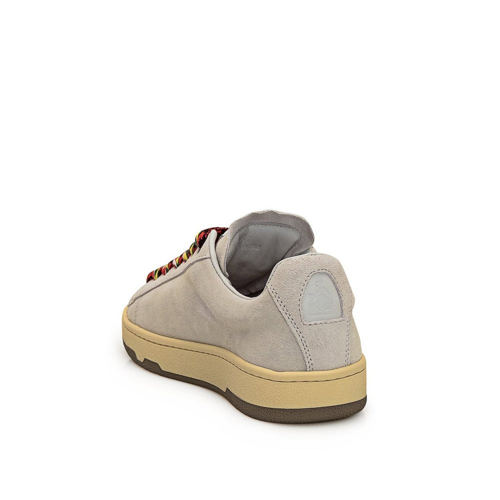 Lanvin Gray Leather Sneakers