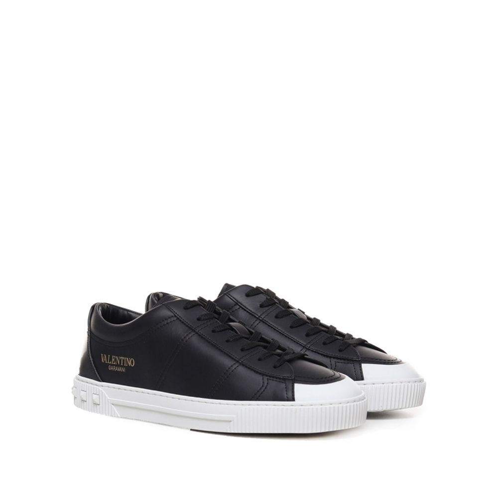Valentino Garavani Black Calfskin Sneakers