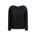 Allude Black Cashmere Sweater