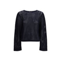 Allude Blue Wool Sweatshirt