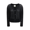 Allude Black Wool Cardigan