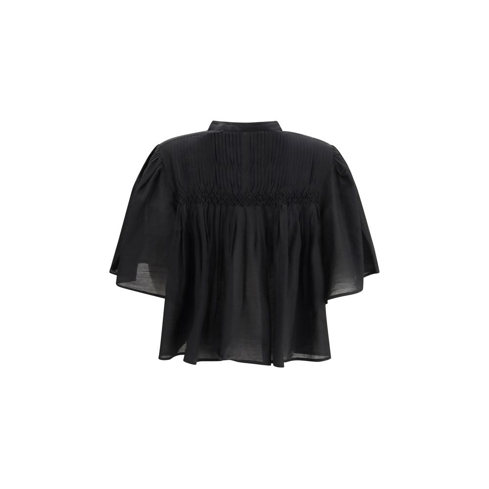 Isabel Marant Étoile Black Cotton Blouse