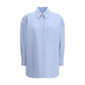 Fabiana Filippi Blue Wool Oves Aries Dress Shirt