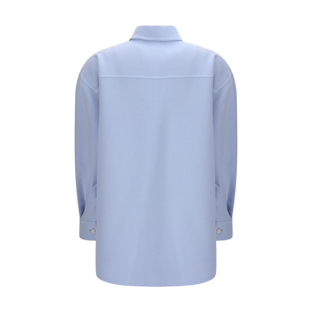 Fabiana Filippi Blue Wool Oves Aries Dress Shirt