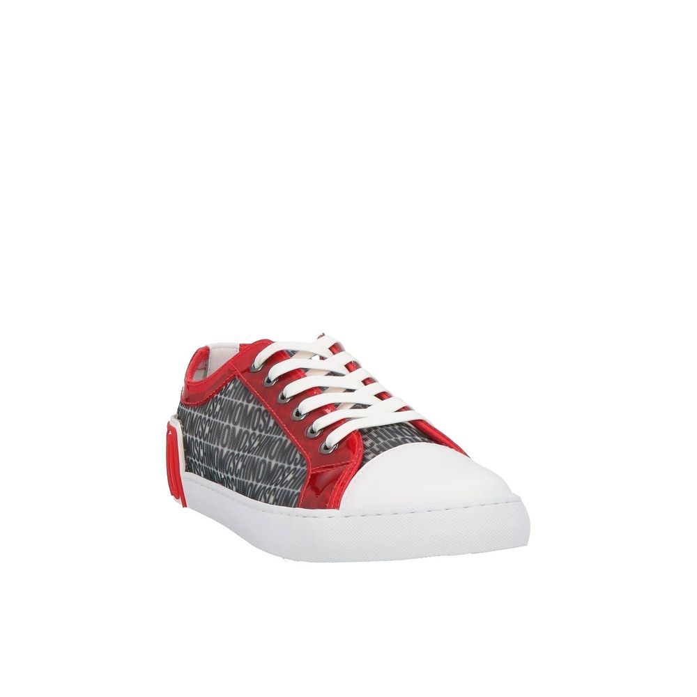 Moschino Couture White Polyester Sneakers