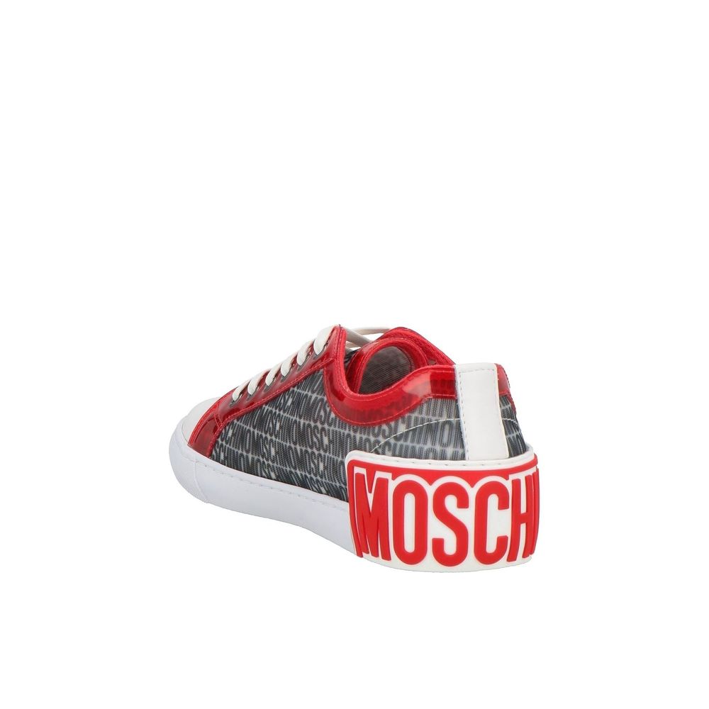 Moschino Couture White Polyester Sneakers