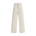 Haikure White Cotton Straight-Leg Jeans