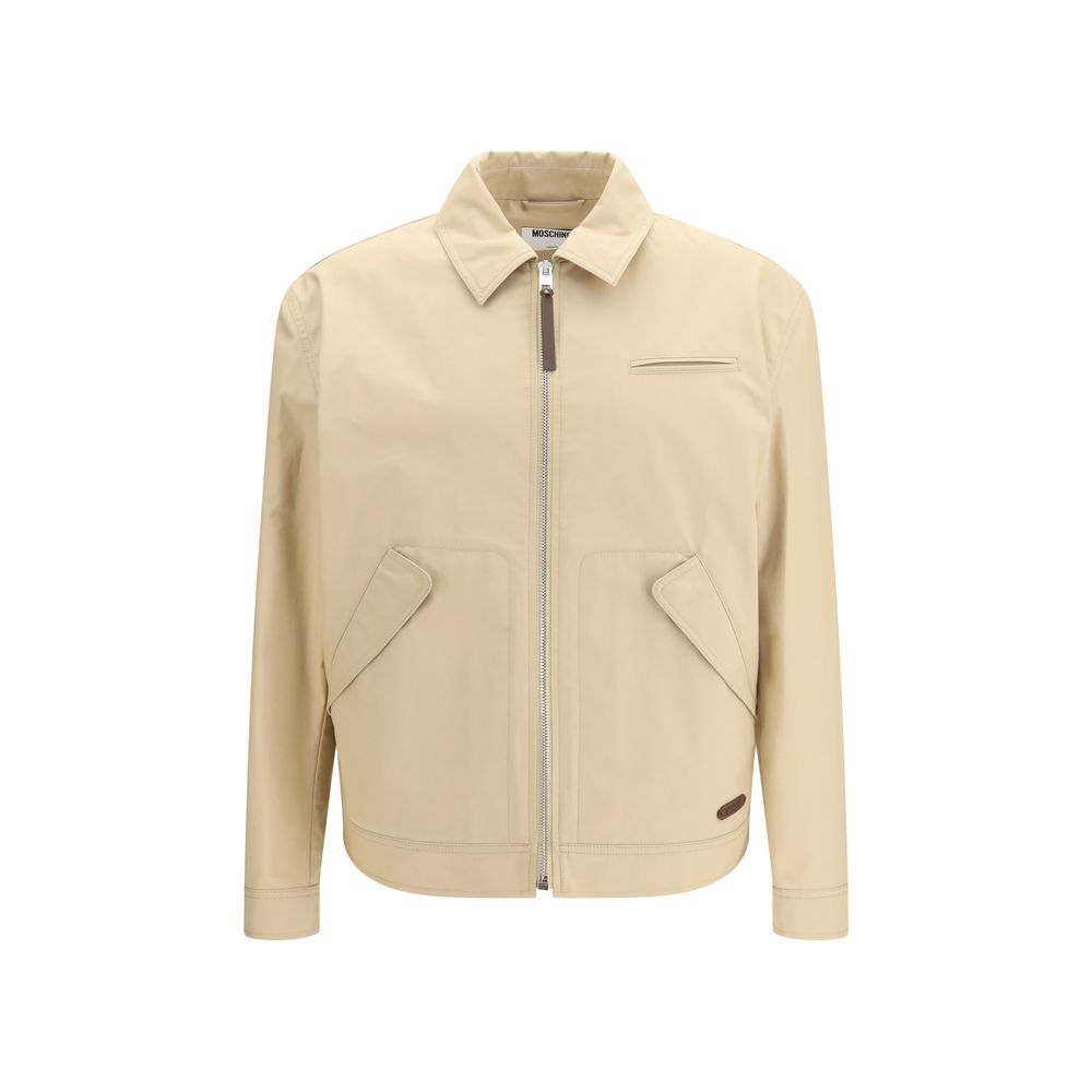Moschino Beige Cotton Full-Length Jacket