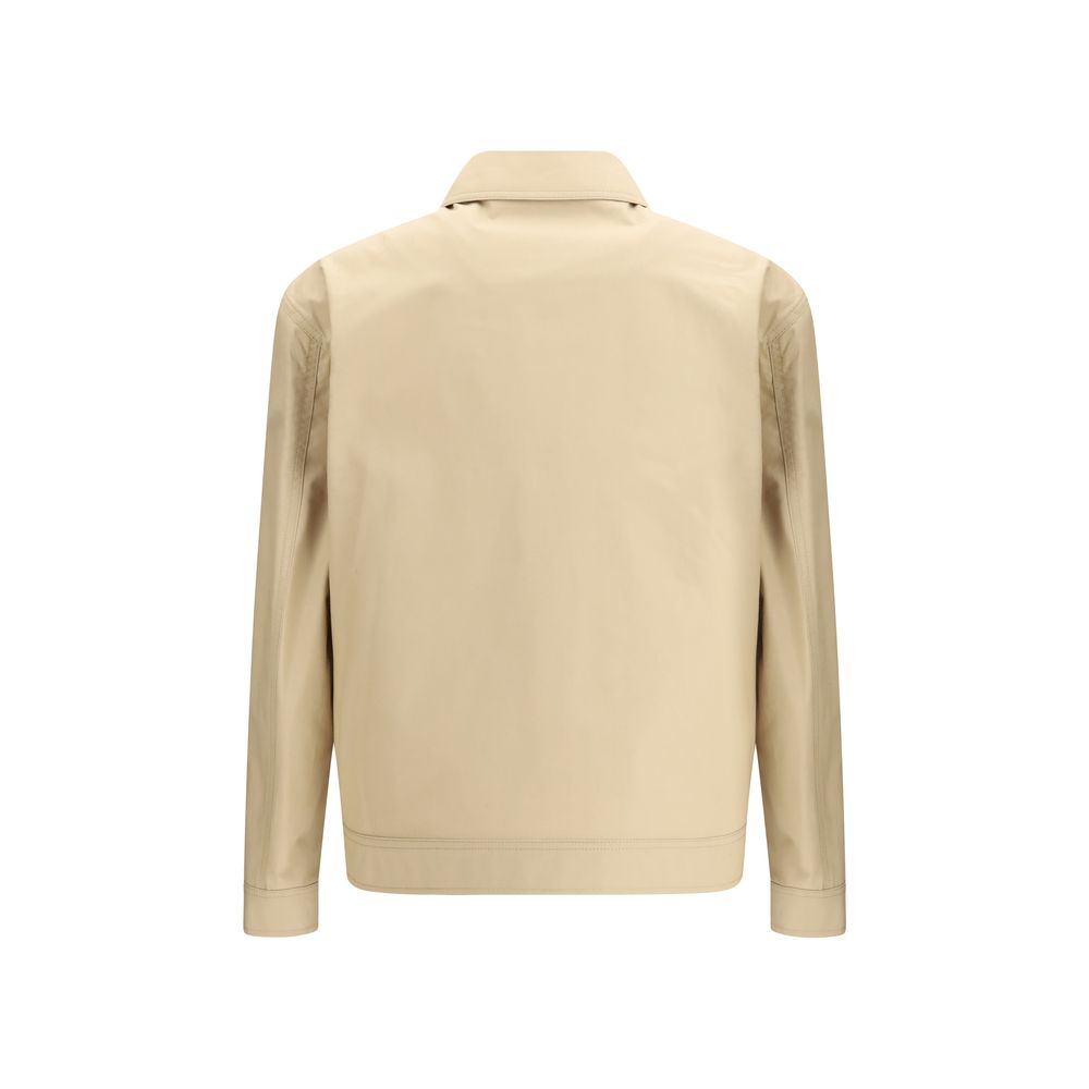 Moschino Beige Cotton Full-Length Jacket