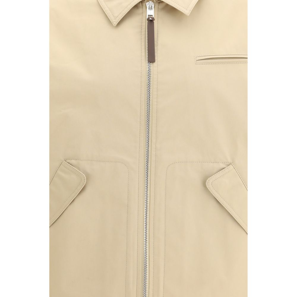 Moschino Beige Cotton Full-Length Jacket