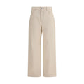 Rohe Beige Cotton Relaxed Fit Jeans
