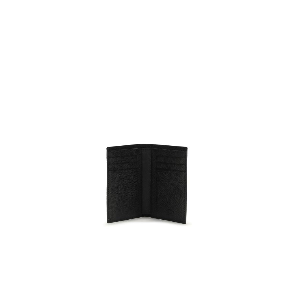 Valentino Garavani Black Calf Leather Bos Taurus Wallet