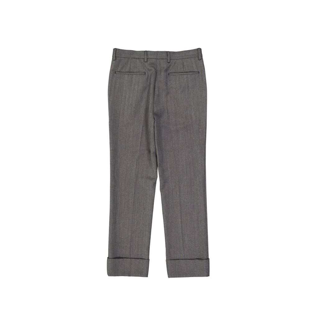 Prada Gray Wool Casual Pants