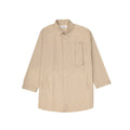 Ambush Beige Cotton Full-Length Jacket