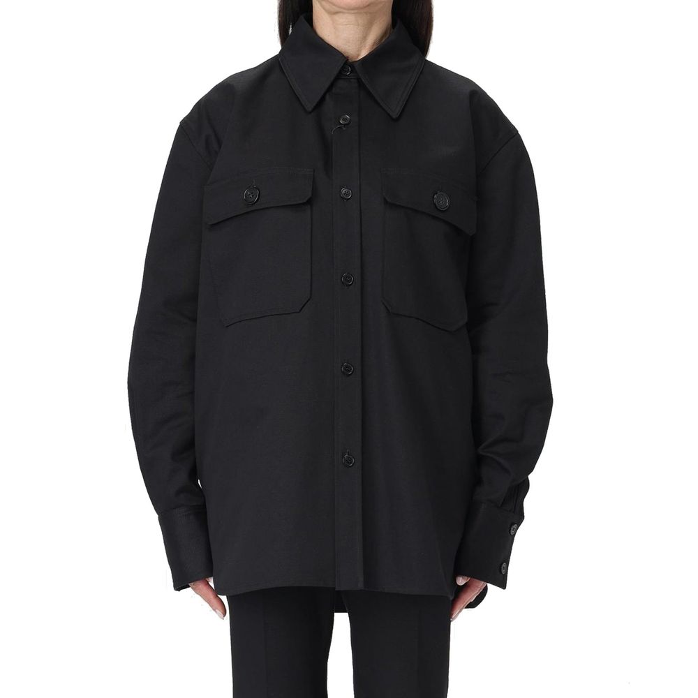 Saint Laurent Black Cotton Dress Shirt