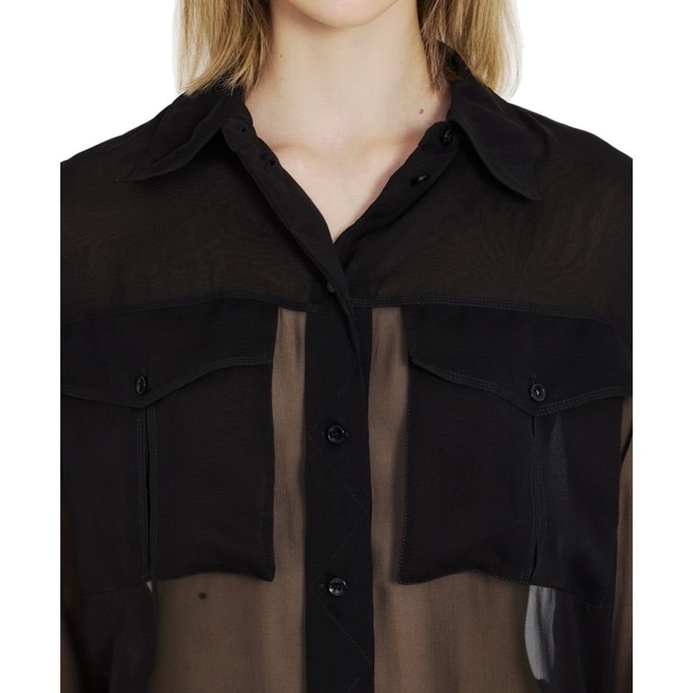 Saint Laurent Black Denim Shirt