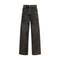 The Attico Black Cotton High-Waisted Jean