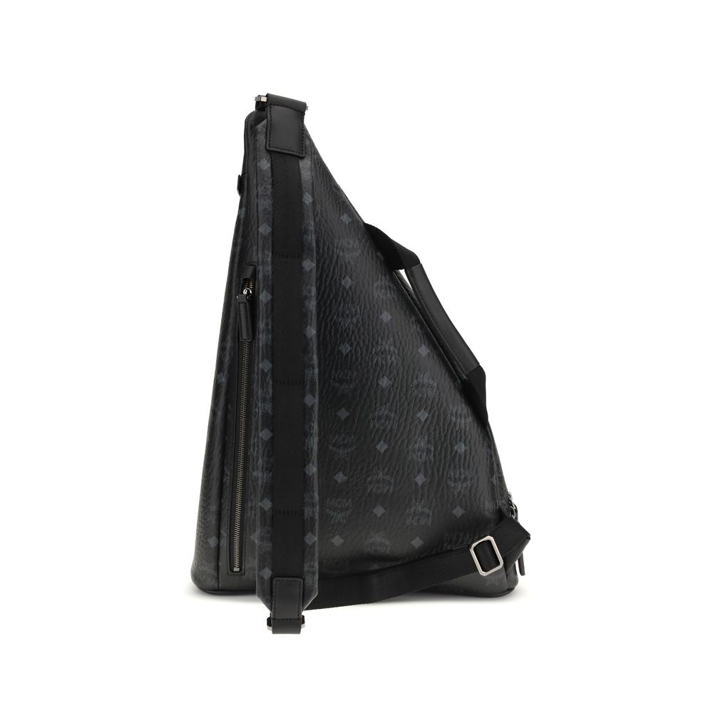 MCM Black Fabric Backpack