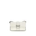 PINKO White Leather Shoulder Bag