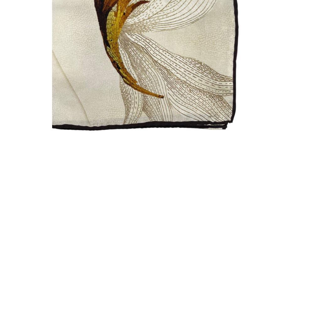 Borbonese Beige Silk Women Scarf