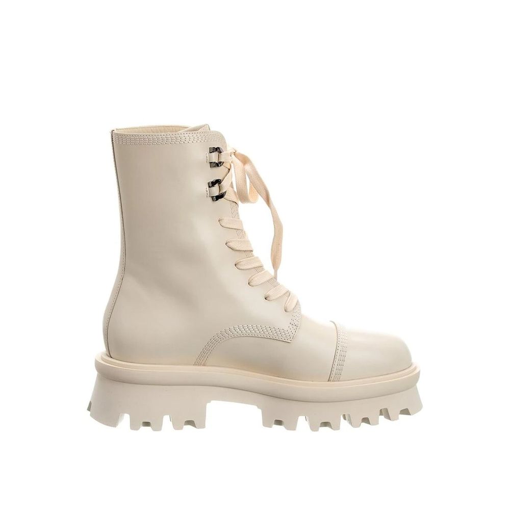 Salvatore Ferragamo White Calfskin Boots