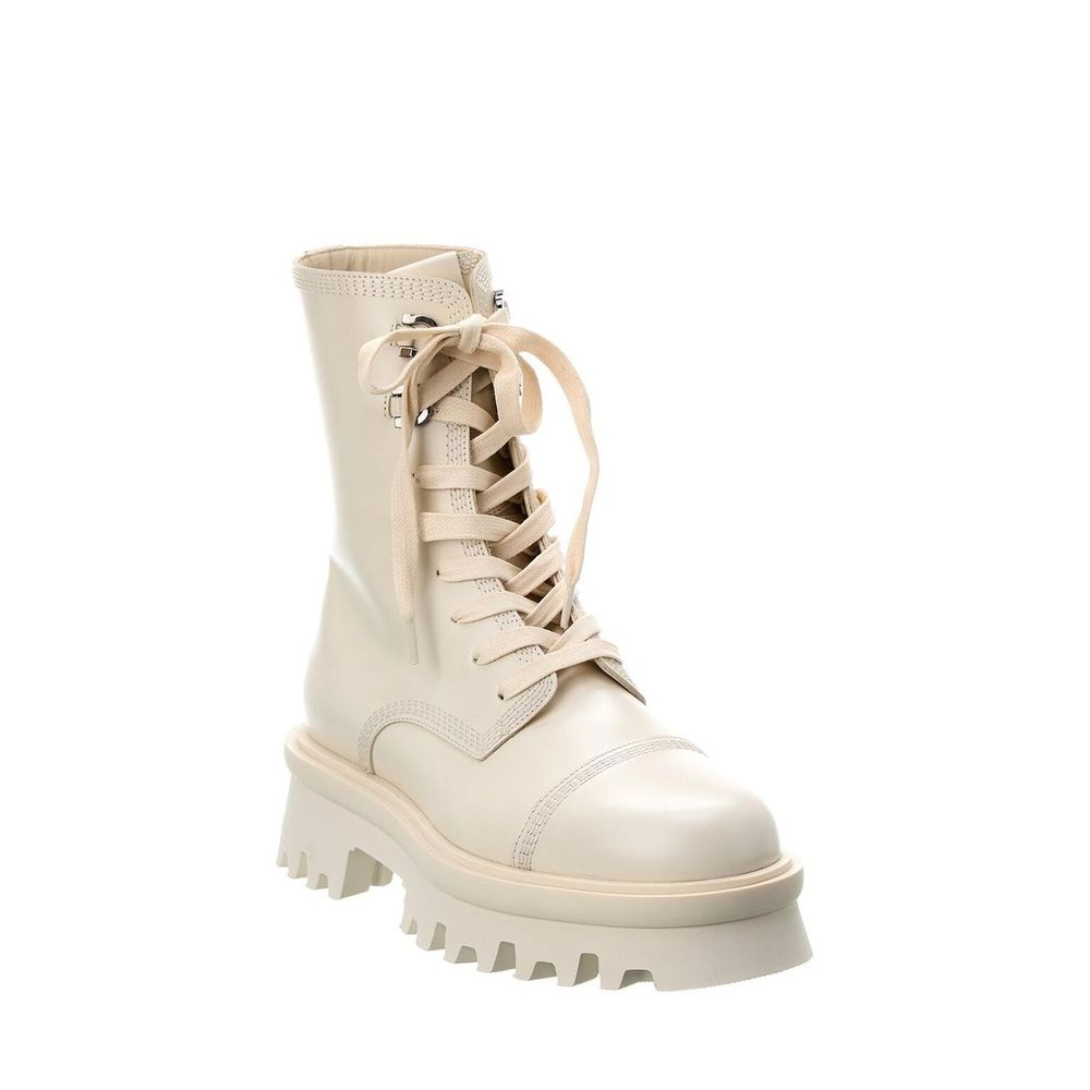 Salvatore Ferragamo White Calfskin Boots
