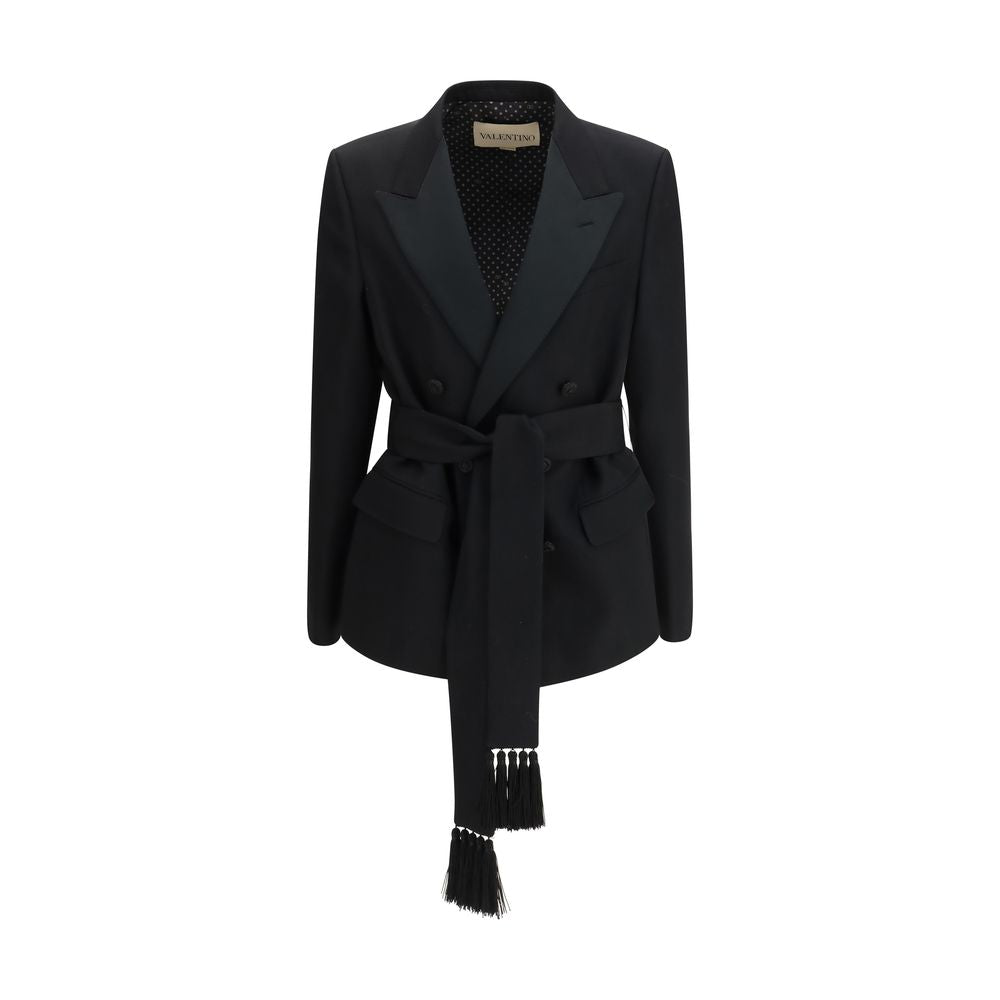 Valentino Garavani Black Wool Oves Aries Blazer