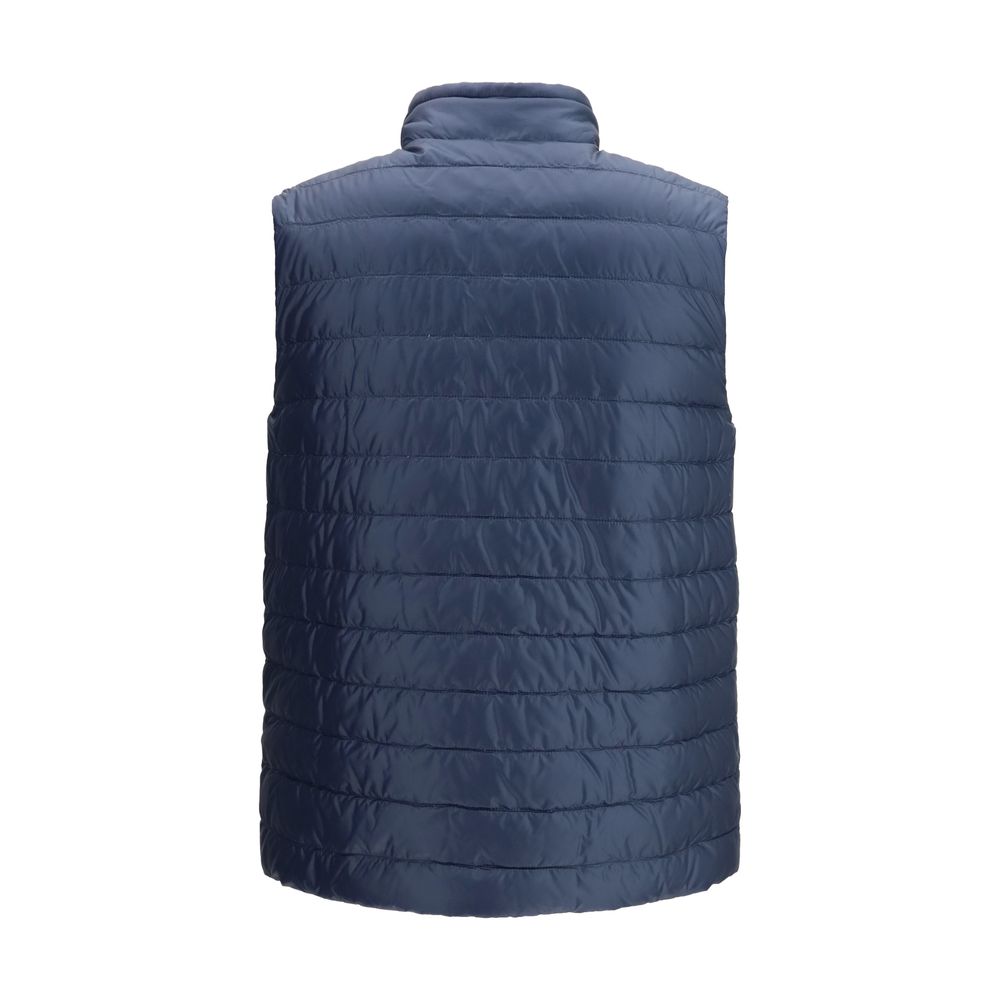 Herno White Polyamide Sleeveless Jacket