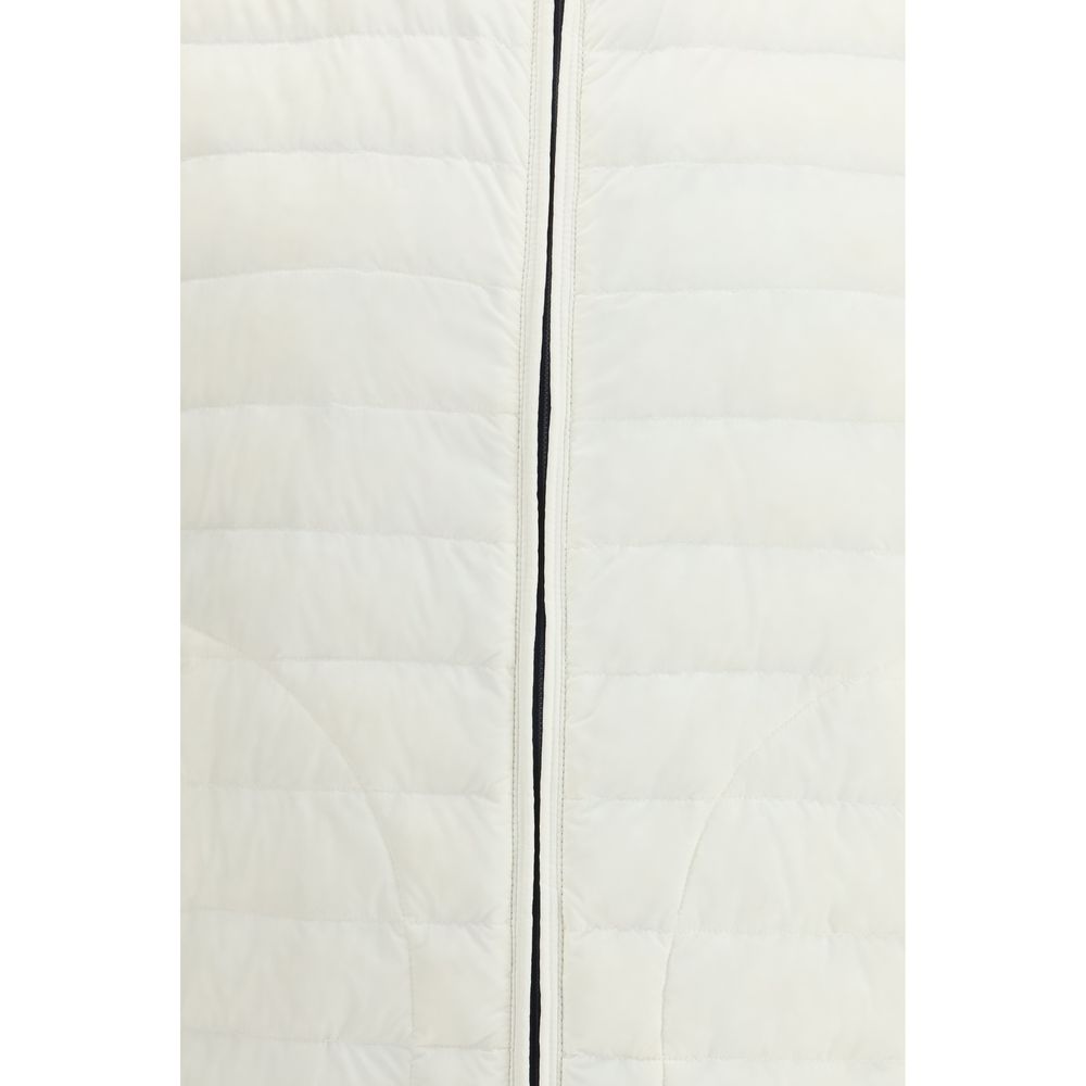 Herno White Polyamide Sleeveless Jacket