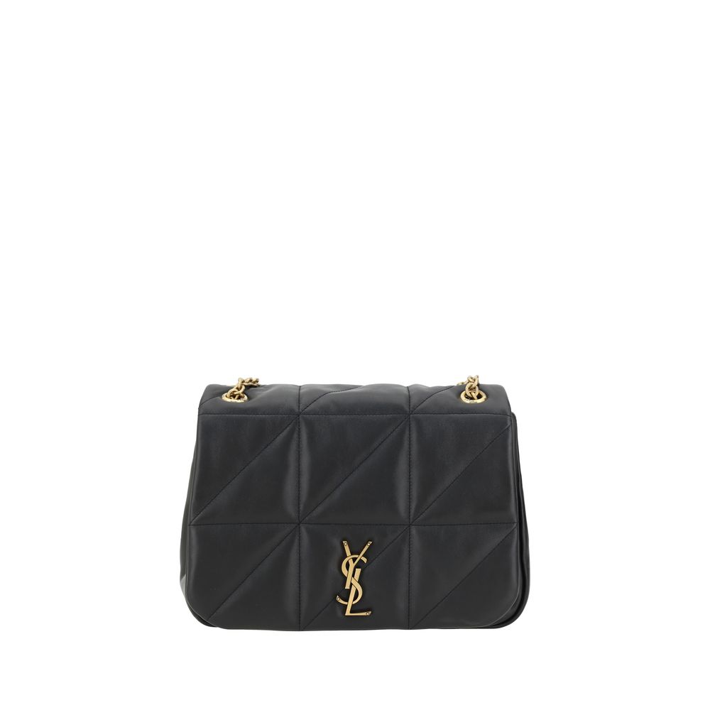 Saint Laurent Black Lamb Ovis Aries Aries Shoulder Bag