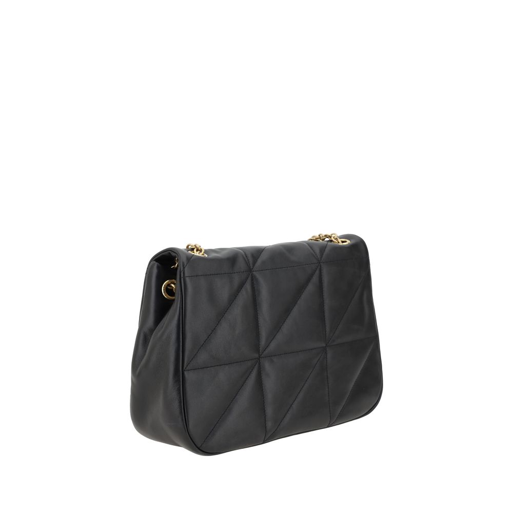 Saint Laurent Black Lamb Ovis Aries Aries Shoulder Bag