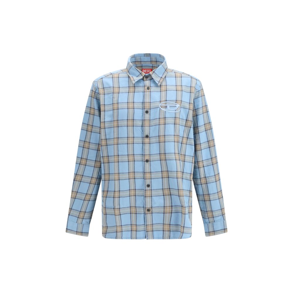 Diesel Blue Cotton Shirt
