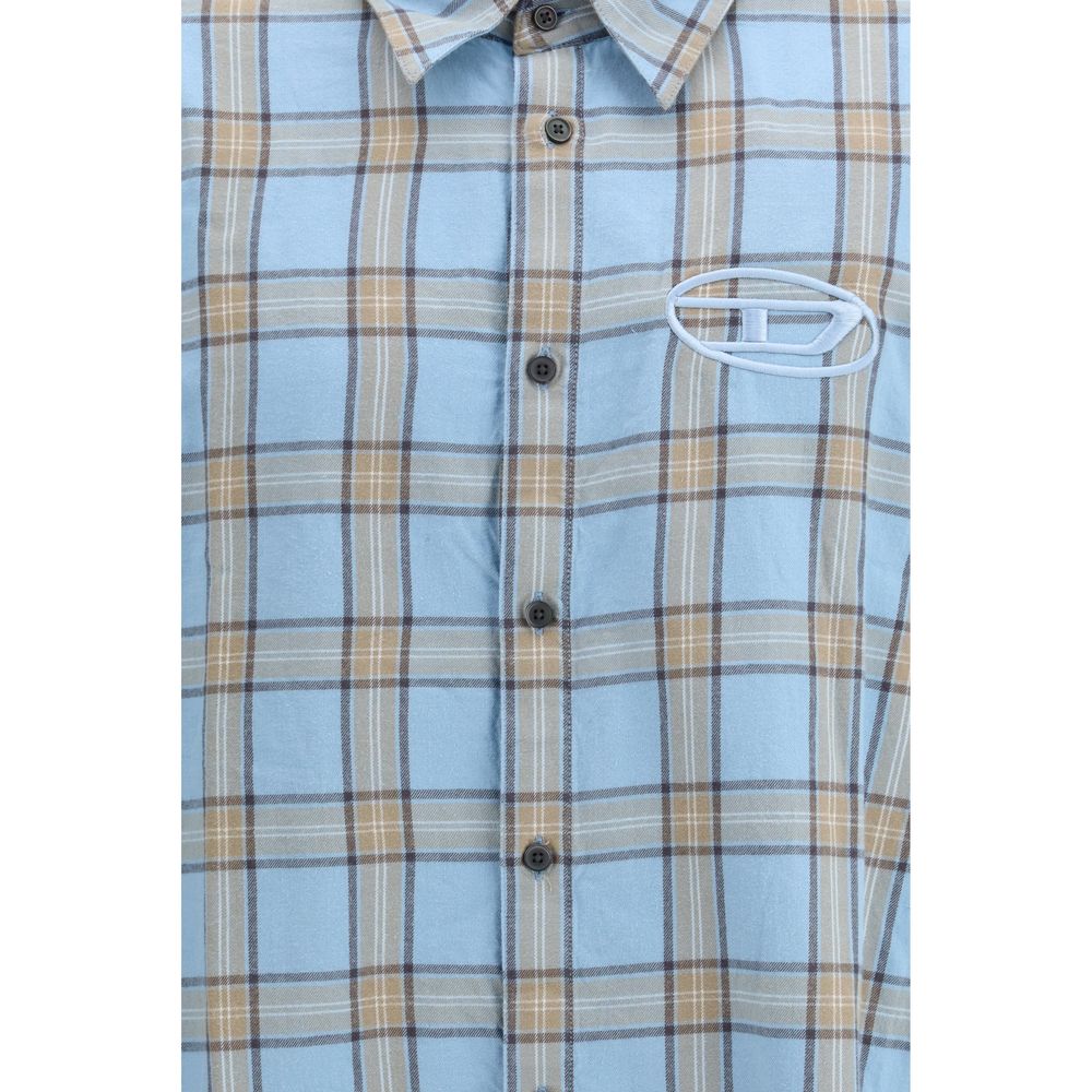 Diesel Blue Cotton Shirt