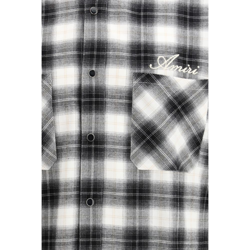 Amiri Black Cotton Pattern Shirt