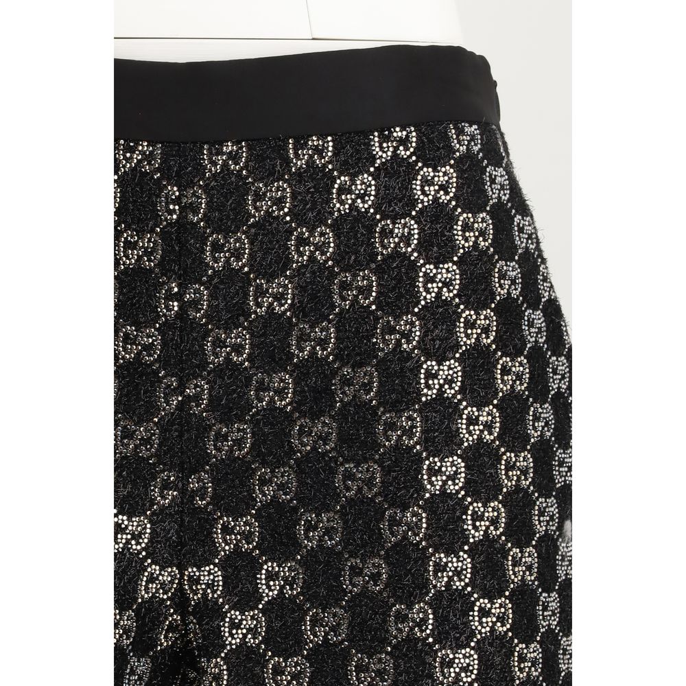 Gucci Black Viscose Bermuda Shorts