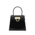 Ferragamo Black Calf Leather Bos Taurus Handbag